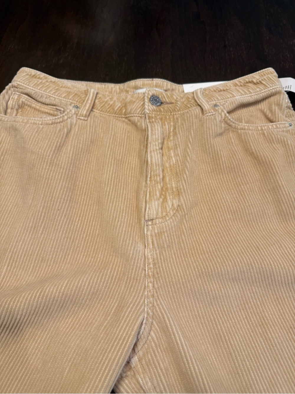 NWT BDG - Urban Outfitters Beige High Rise Mom Corduroy Pants Women’s Size 30 - Picture 8 of 13